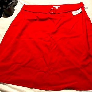 Liz Claiborne red skirt. Brand new with tags. 20w.